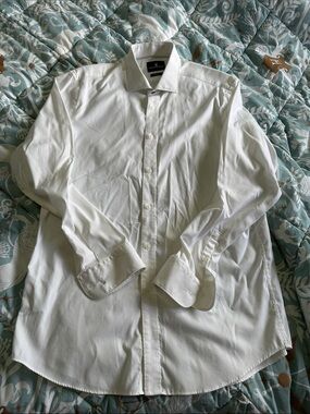 Psycho Bunny White Long-Sleeve Dress Shirt